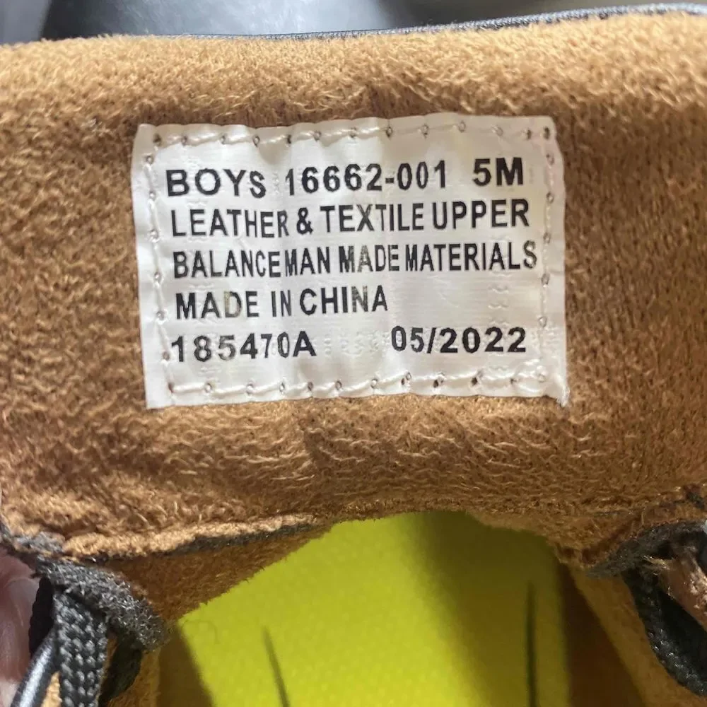 Florsheim Kids Great Lakes Lace to Toe Jr. Boys Size 5 - Picture 2 of 7